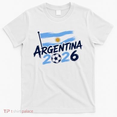 Argentina 2026 World Soccer Fan Apparel T-Shirt