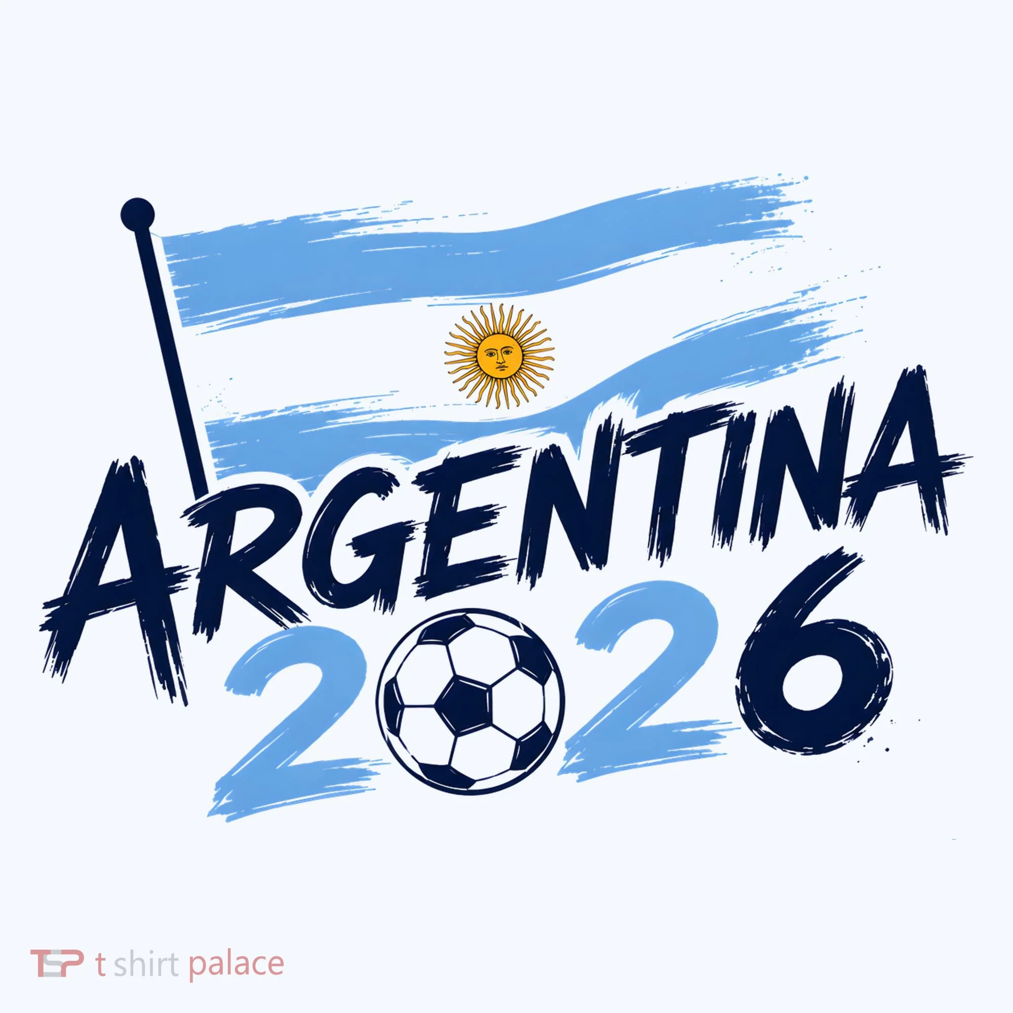 Argentina 2026 World Soccer Fan Apparel Button