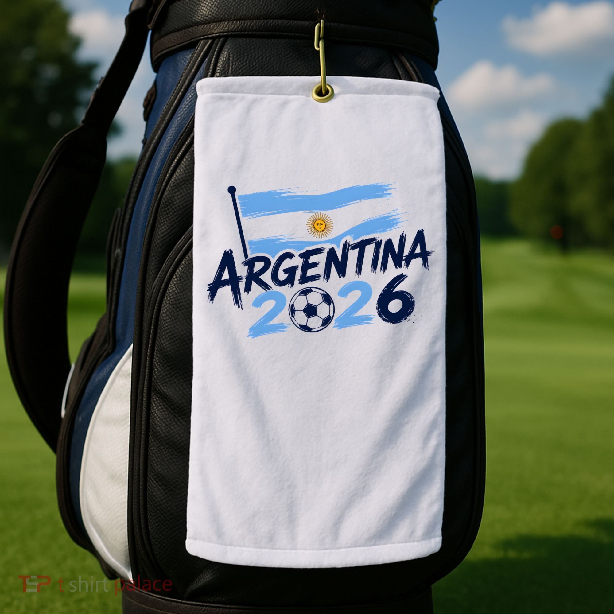 Argentina 2026 World Soccer Fan Apparel Golf Towel