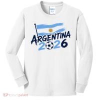 Argentina 2026 World Soccer Fan Apparel Kids Long Sleeve Shirt thumb 0