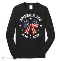 America 250 Years Patriotic Ribbon 250th Anniversary Long Sleeve Shirt thumb 0