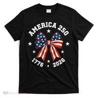 America 250 Years Patriotic Ribbon 250th Anniversary T-Shirt thumb 0