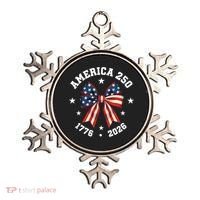 America 250 Years Patriotic Ribbon 250th Anniversary Ornament thumb 0