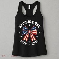 America 250 Years Patriotic Ribbon 250th Anniversary Women's Tank Top thumb 3