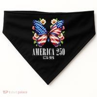 America 250 Years 1776-2026 250th Anniversary Butterfly  USA-Made Doggie Bandana thumb 0