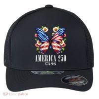 America 250 Years 1776-2026 250th Anniversary Butterfly  Flexfit Unipanel Trucker Cap thumb 0