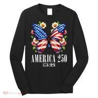 America 250 Years 1776-2026 250th Anniversary Butterfly  Long Sleeve Shirt thumb 0