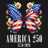 America 250 Years 1776-2026 250th Anniversary Butterfly  Sweatshirt thumb 3