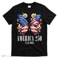 America 250 Years 1776-2026 250th Anniversary Butterfly  T-Shirt thumb 0