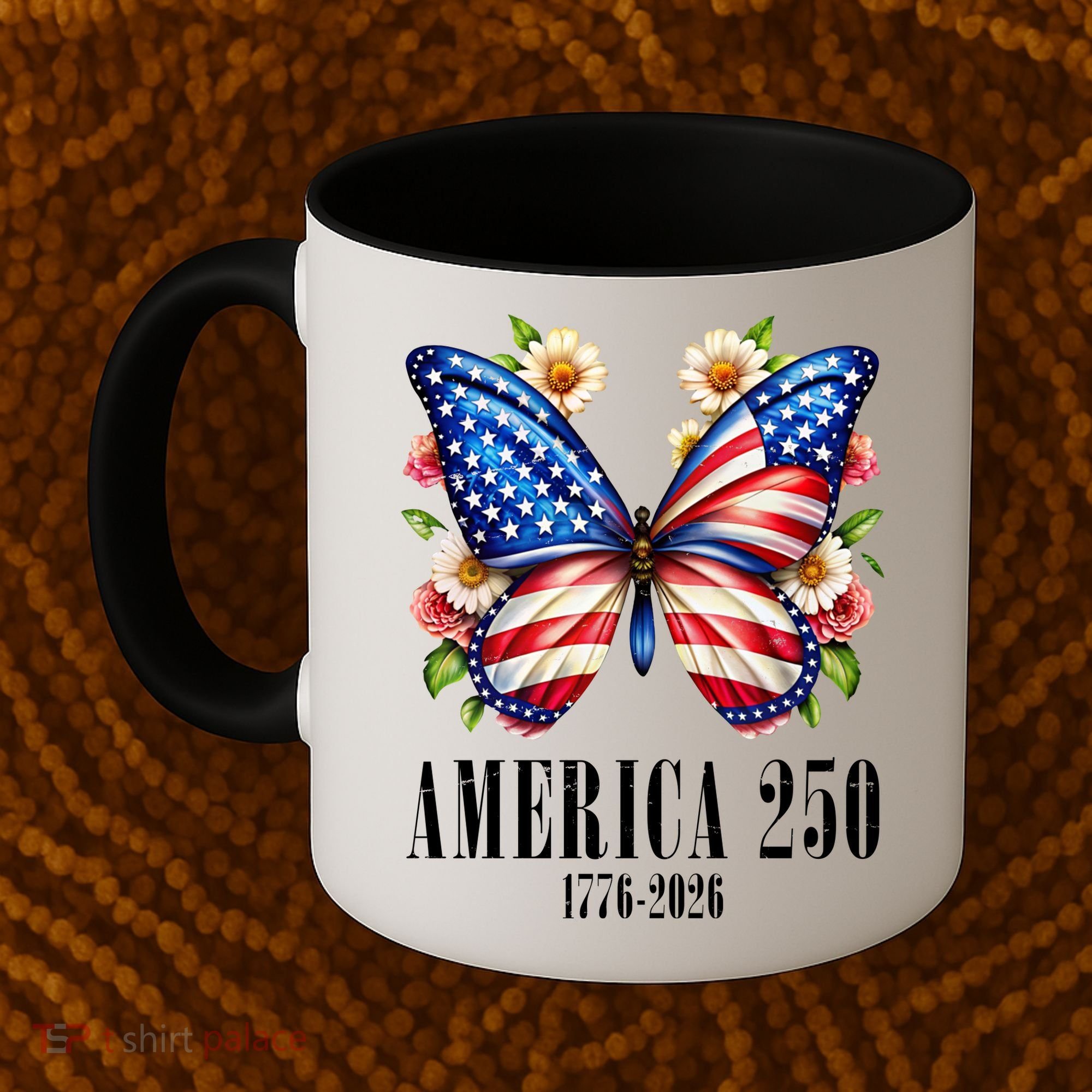 America 250 Years 1776-2026 250th Anniversary Butterfly  Coffee Mug