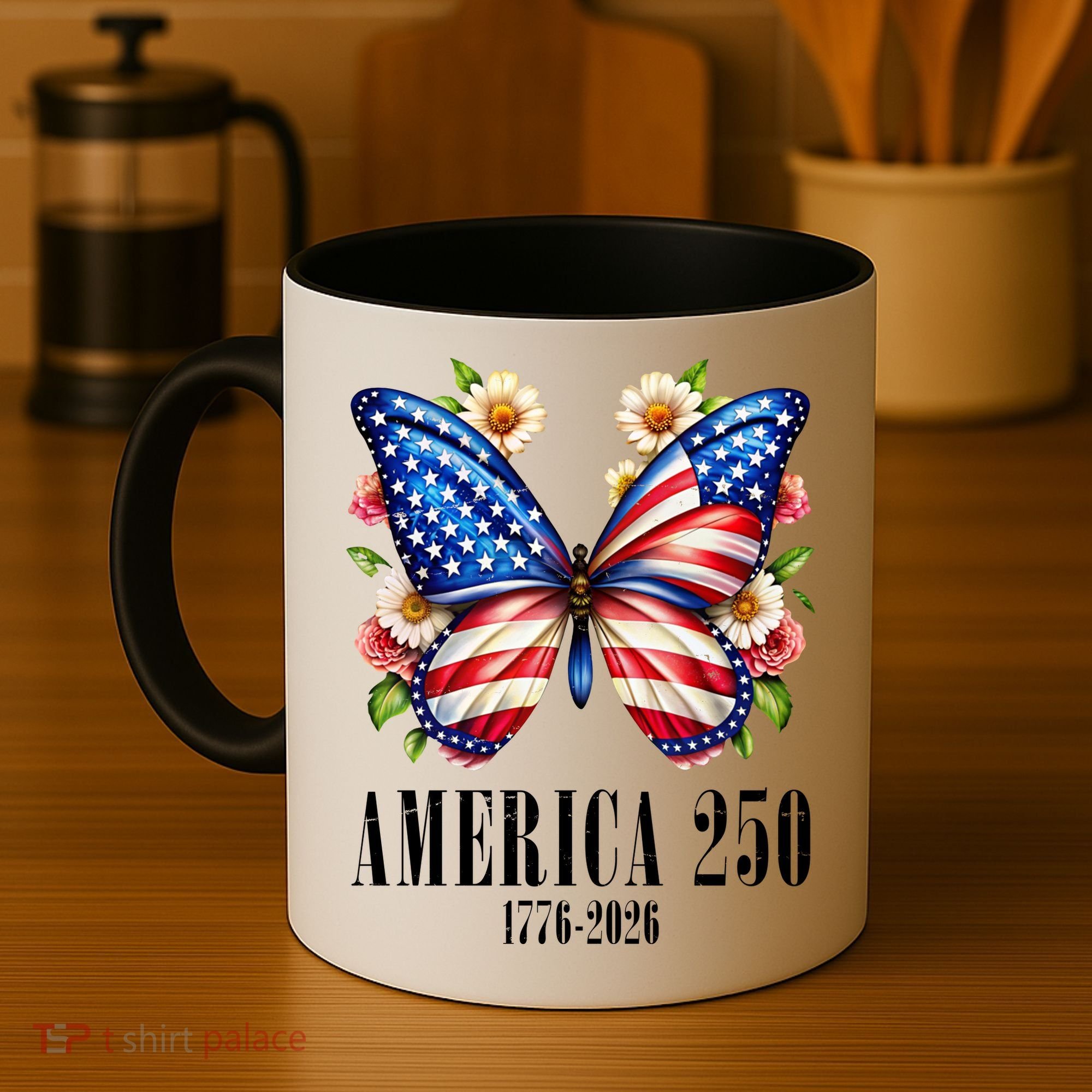 America 250 Years 1776-2026 250th Anniversary Butterfly  Coffee Mug