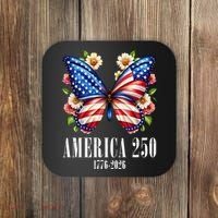 America 250 Years 1776-2026 250th Anniversary Butterfly  Coaster thumb 0