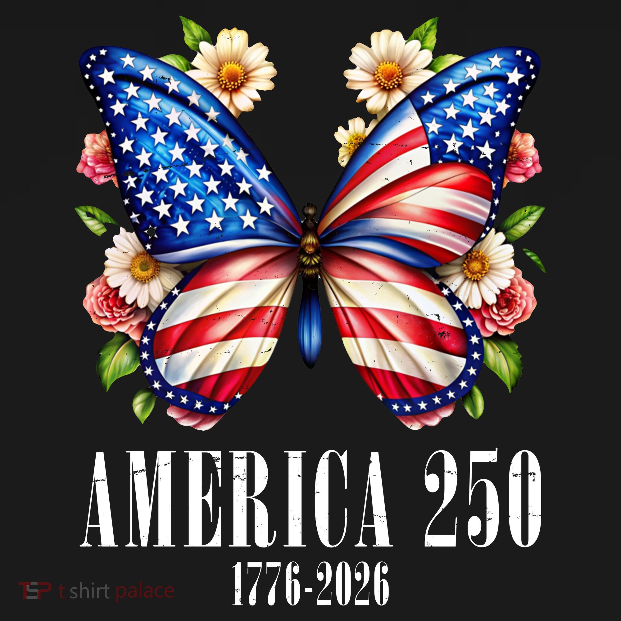 America 250 Years 1776-2026 250th Anniversary Butterfly  Women's Hoodie