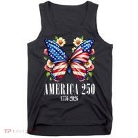 America 250 Years 1776-2026 250th Anniversary Butterfly  Tank Top thumb 0