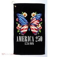 America 250 Years 1776-2026 250th Anniversary Butterfly  Golf Towel thumb 0