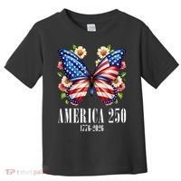 America 250 Years 1776-2026 250th Anniversary Butterfly  Toddler T-Shirt thumb 0