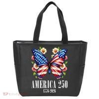 America 250 Years 1776-2026 250th Anniversary Butterfly  Tote Bag thumb 0