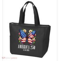 America 250 Years 1776-2026 250th Anniversary Butterfly  Tote Bag thumb 3