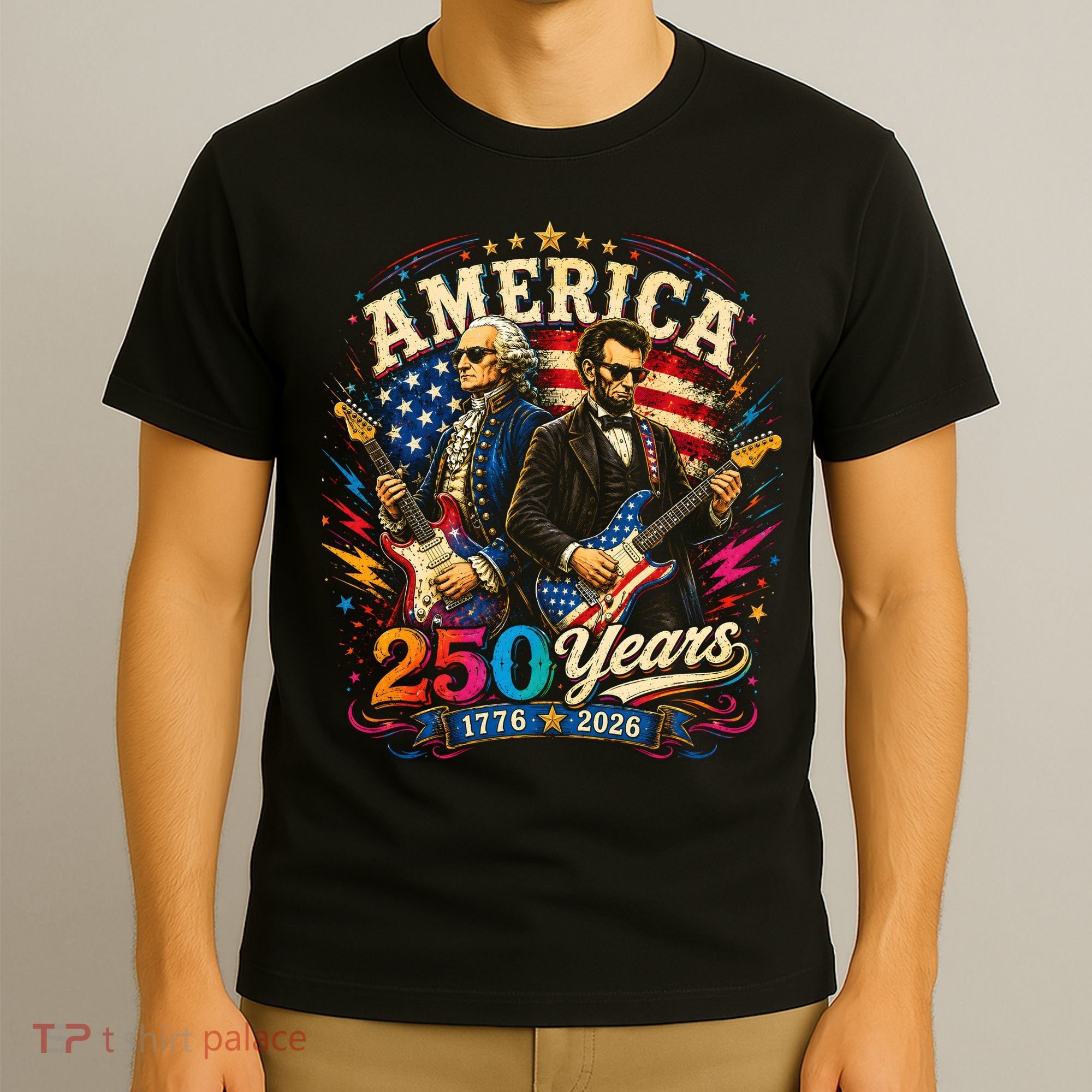 America 250 Years Celebration Presidents T-Shirt