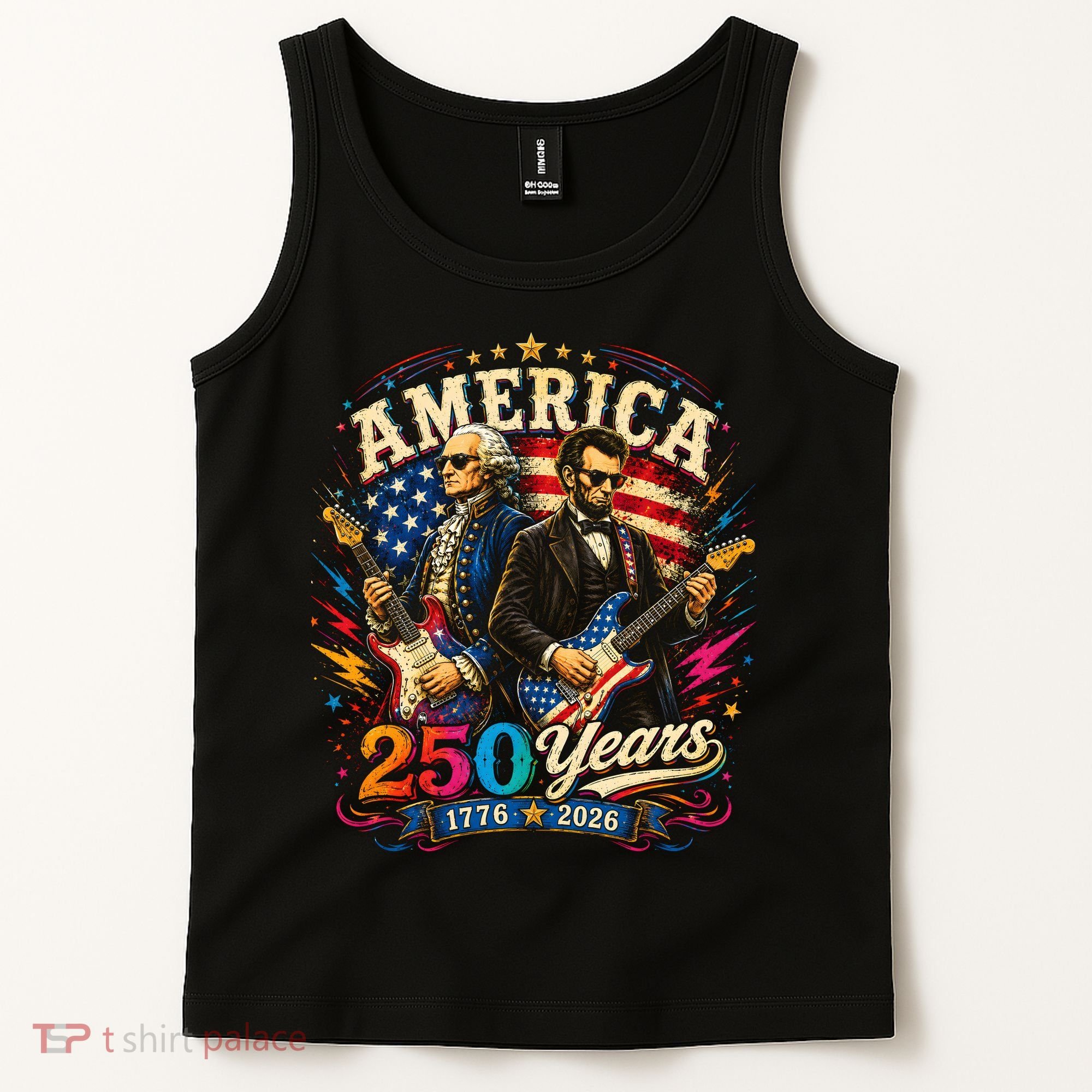 America 250 Years Celebration Presidents Tank Top