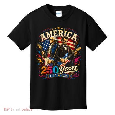 America 250 Years Celebration Presidents Kids T-Shirt