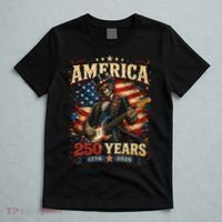 America 250 Years Celebration Rocker Skull Vintage T-Shirt thumb 5