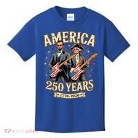 America 250 Years 1776-2026 Funny Lincoln Washington Rock And Roll Kids T-Shirt thumb 0