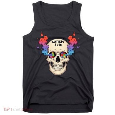 Autism 3_16 Autism Awareness Wrestling Design Tank Top