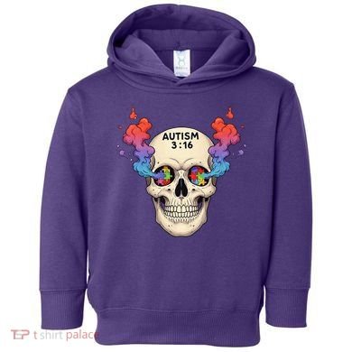 Autism 3_16 Autism Awareness Wrestling Design Toddler Hoodie