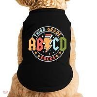 Abcd 3rd Grade Rocks Pencil Lightning Teachers Rock Doggie Tank thumb 0