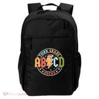 Abcd 3rd Grade Rocks Pencil Lightning Teachers Rock Backpack thumb 0