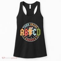 Abcd 3rd Grade Rocks Pencil Lightning Teachers Rock Women's Tank Top thumb 0