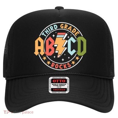 Abcd 3rd Grade Rocks Pencil Lightning Teachers Rock Hat