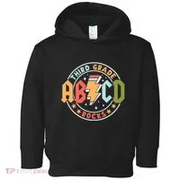 Abcd 3rd Grade Rocks Pencil Lightning Teachers Rock Toddler Hoodie thumb 0