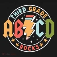 Abcd 3rd Grade Rocks Pencil Lightning Teachers Rock Toddler Hoodie thumb 2