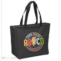 Abcd 3rd Grade Rocks Pencil Lightning Teachers Rock Tote Bag thumb 2