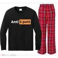 Anti 3 Putt Kids Long Sleeve Plaid Pajama Set thumb 0