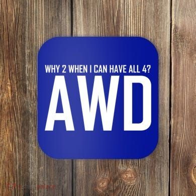 All 4 Awd Design For Allwheel Drive Car Fans Gift Coaster