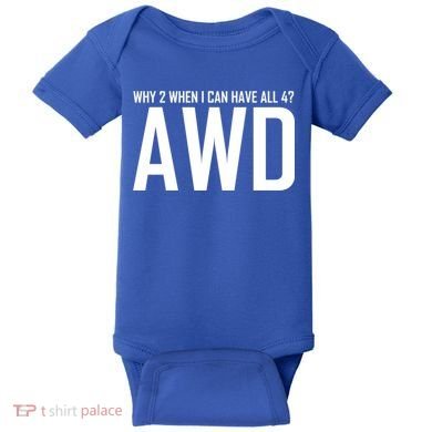 All 4 Awd Design For Allwheel Drive Car Fans Gift Baby Bodysuit
