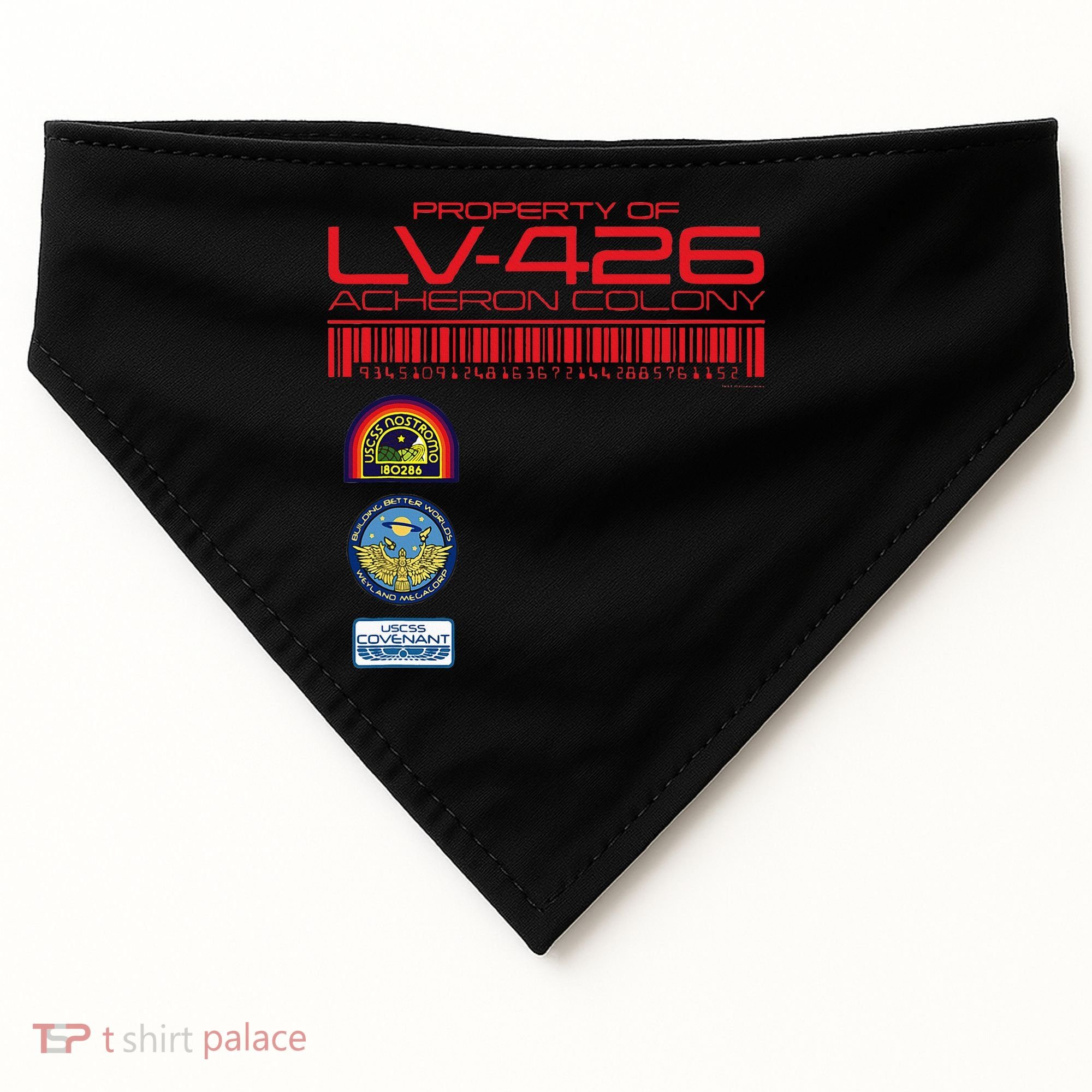Alien 45th Anniversary Property Of Lv426 Acheron Colony USA-Made Doggie Bandana