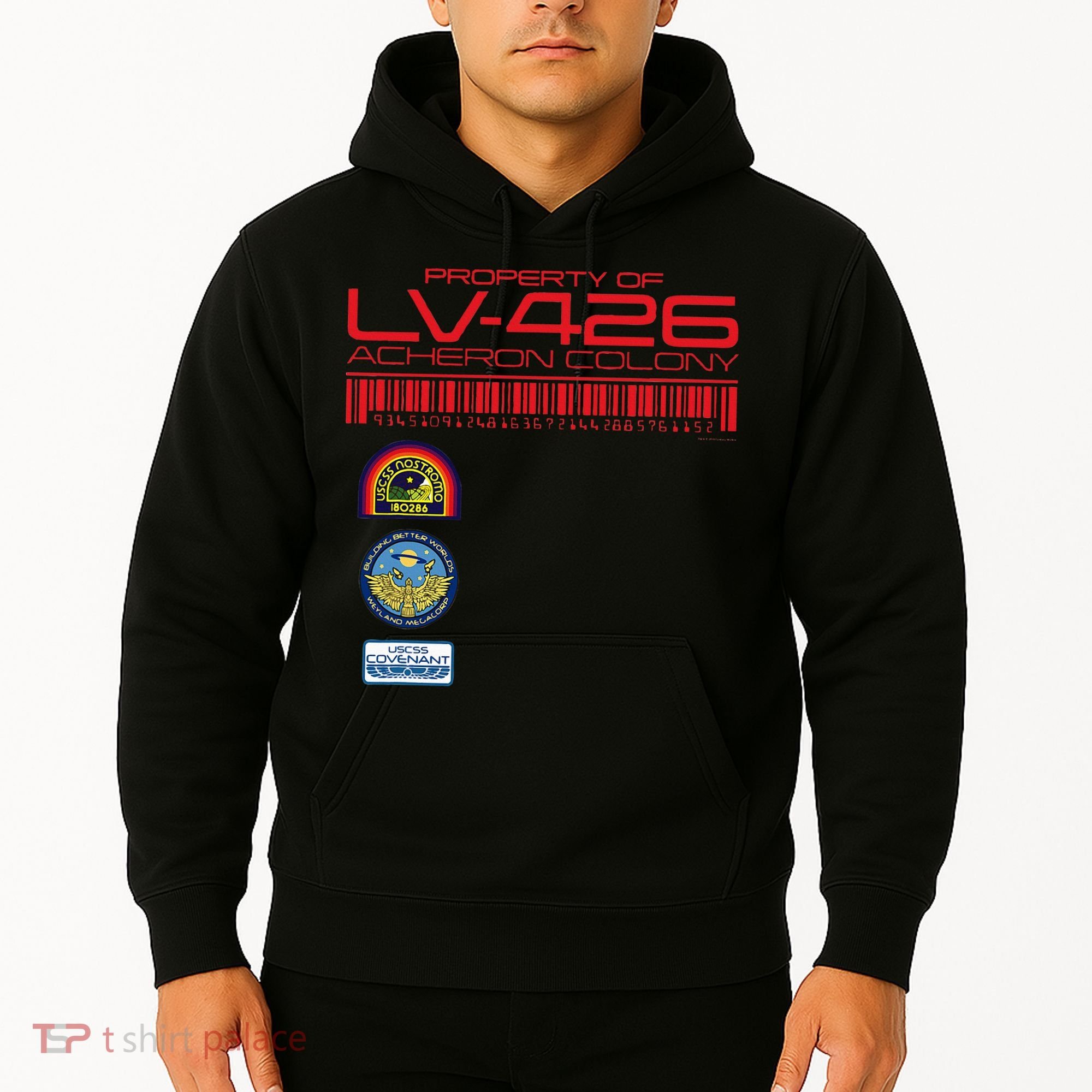 Alien 45th Anniversary Property Of Lv426 Acheron Colony Hoodie