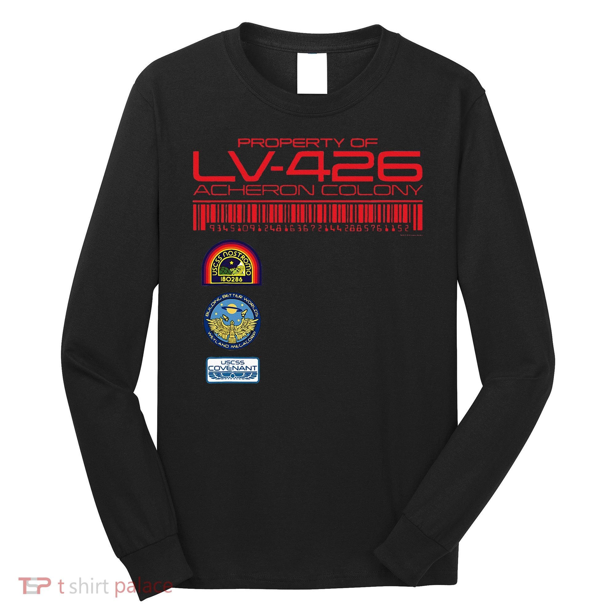 Alien 45th Anniversary Property Of Lv426 Acheron Colony Long Sleeve Shirt