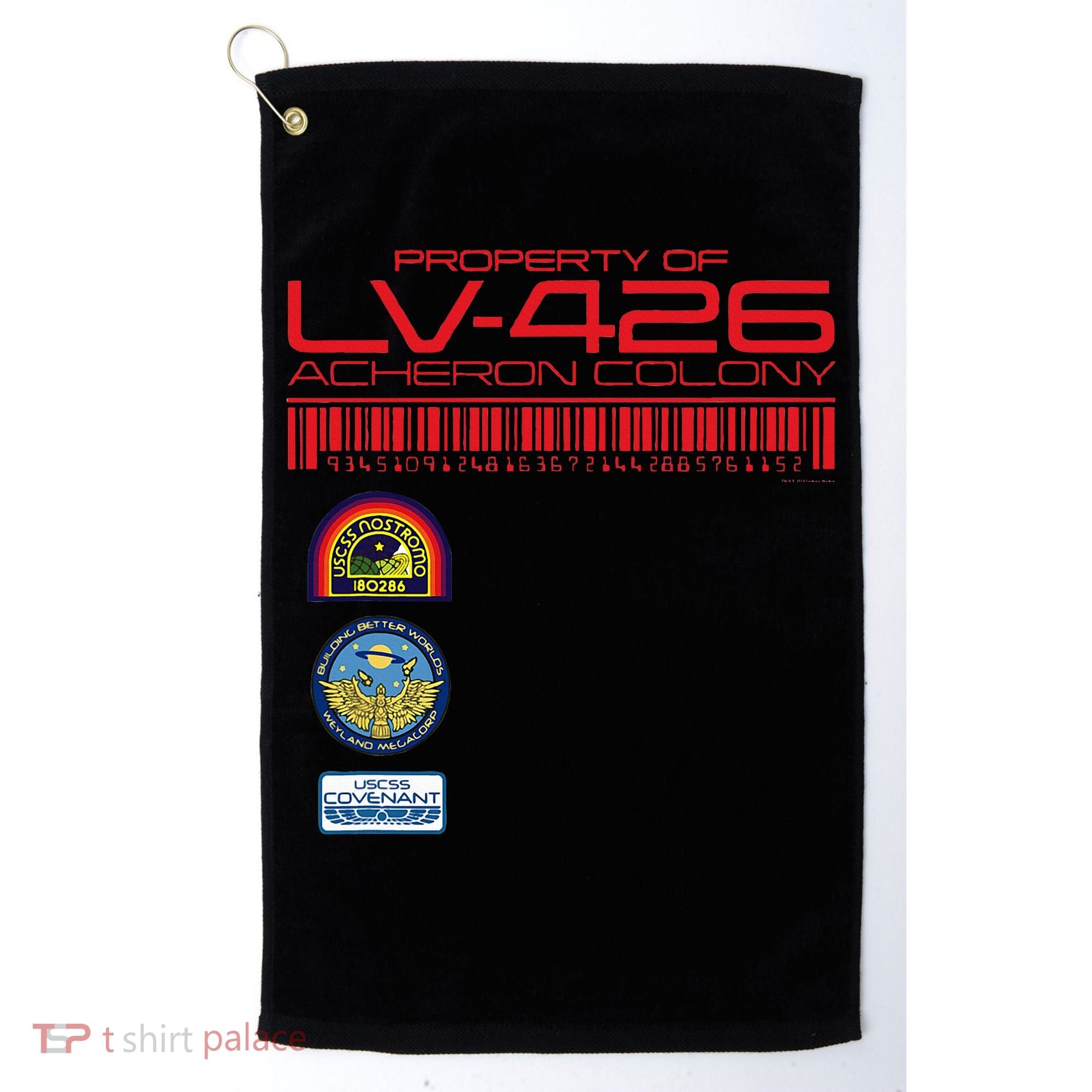 Alien 45th Anniversary Property Of Lv426 Acheron Colony Golf Towel
