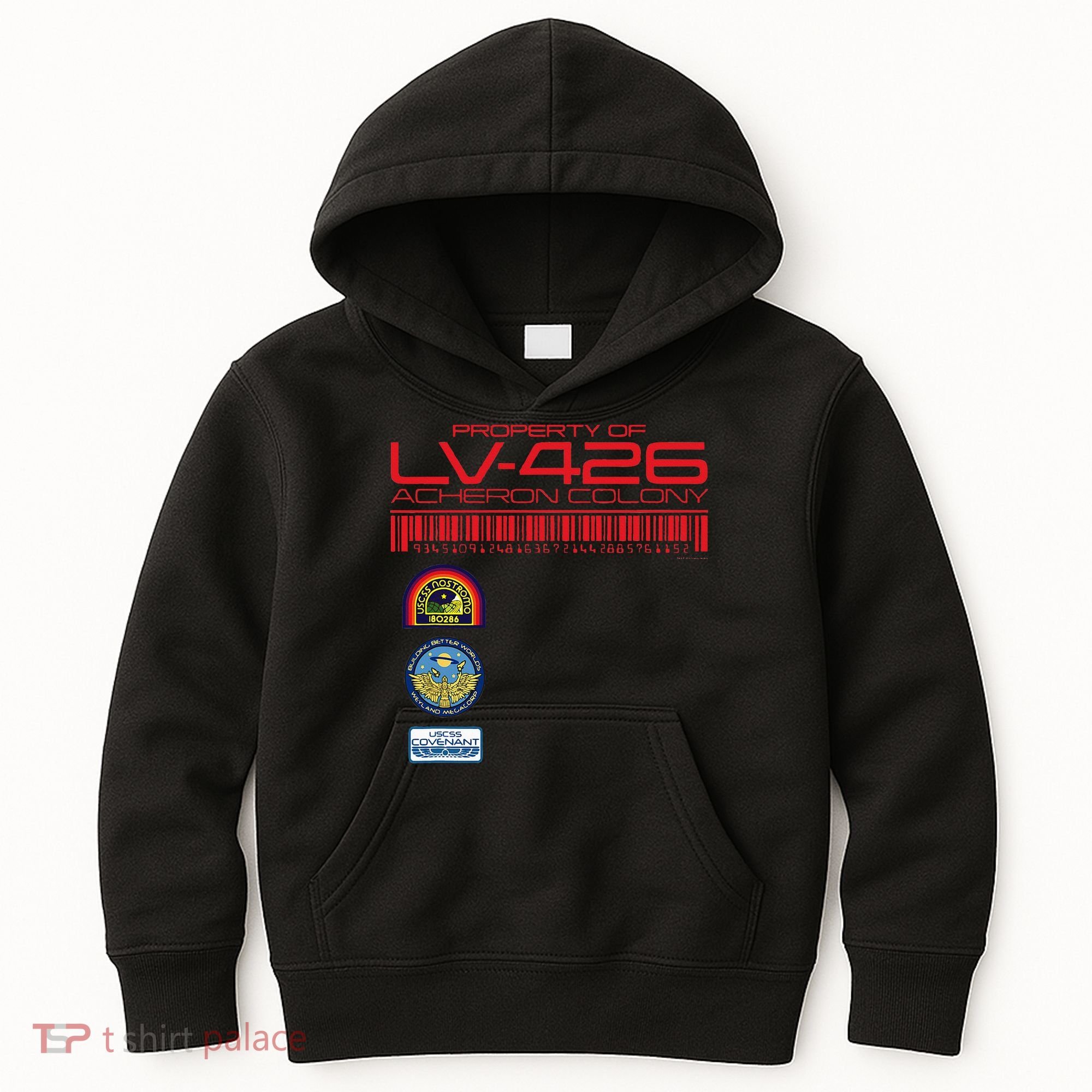 Alien 45th Anniversary Property Of Lv426 Acheron Colony Kids Hoodie