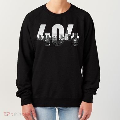 Atlanta 404 Area Code Skyline Atl Georgia Vintage Women's Sweatshirt