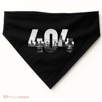 Atlanta 404 Area Code Skyline Atl Georgia Vintage USA-Made Doggie Bandana