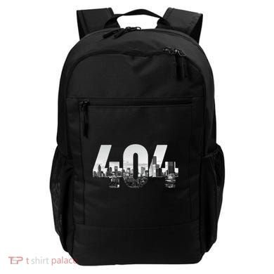 Atlanta 404 Area Code Skyline Atl Georgia Vintage Backpack