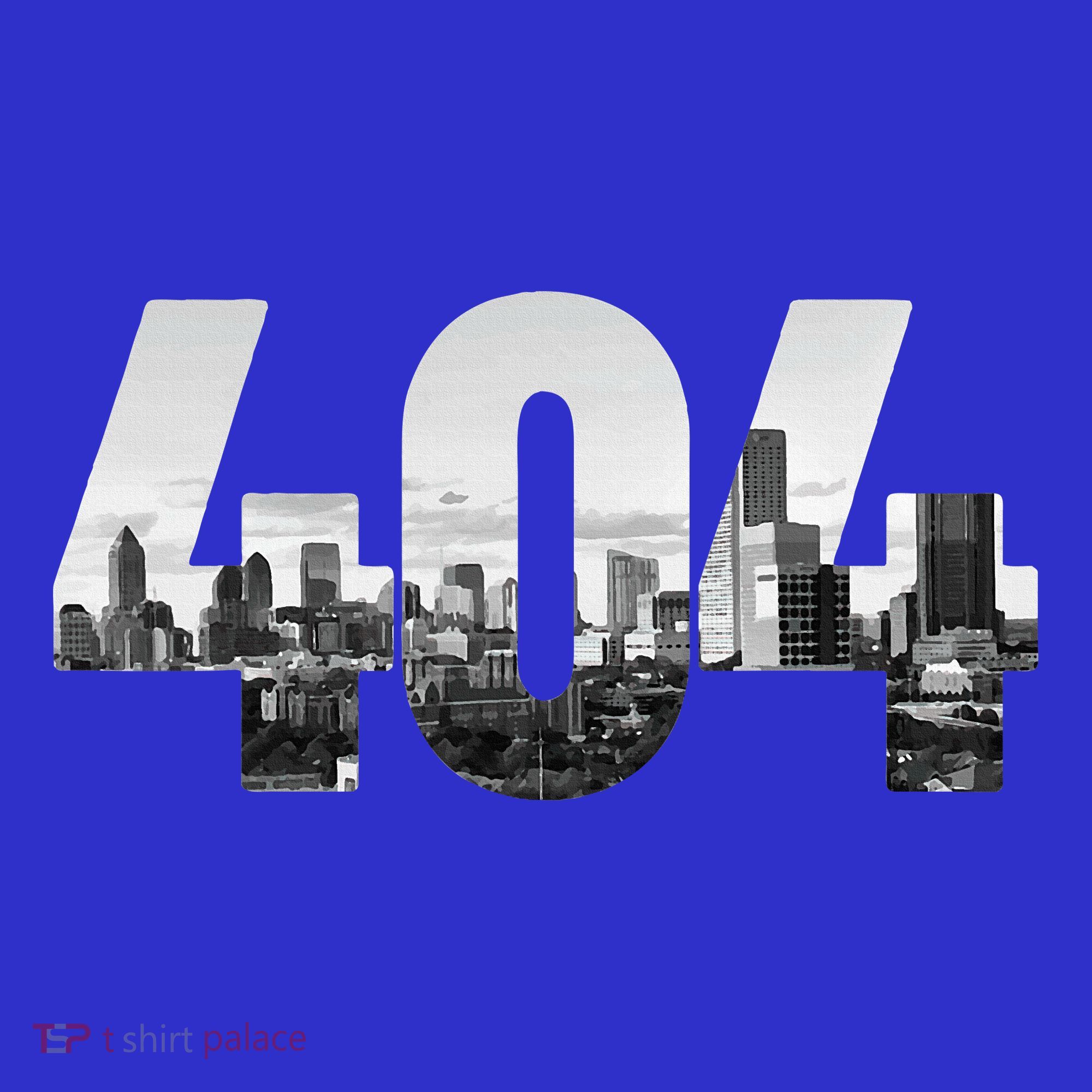 Atlanta 404 Area Code Skyline Atl Georgia Vintage T-Shirt