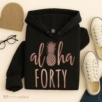 Aloha 40 Forty ~ Happy Birthday 40th Gift for Her Hoodie thumb 4