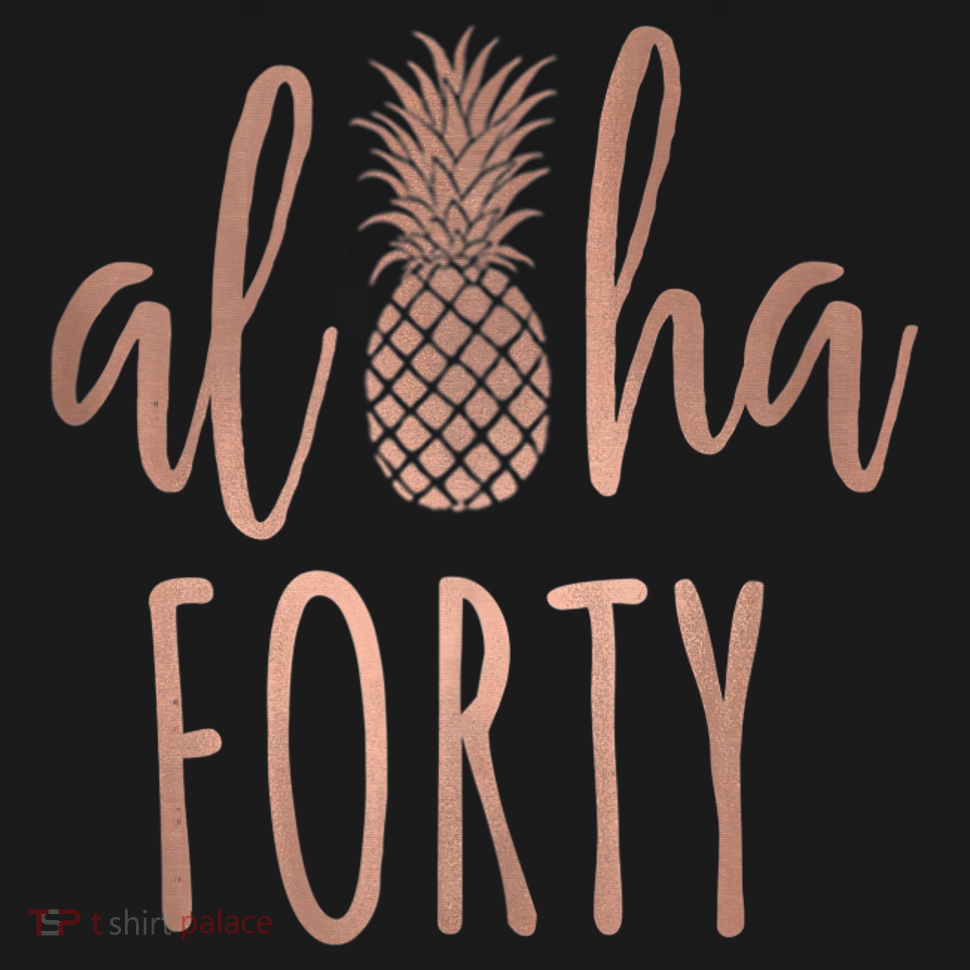 Aloha 40 Forty ~ Happy Birthday 40th Gift for Her Women's Hoodie
